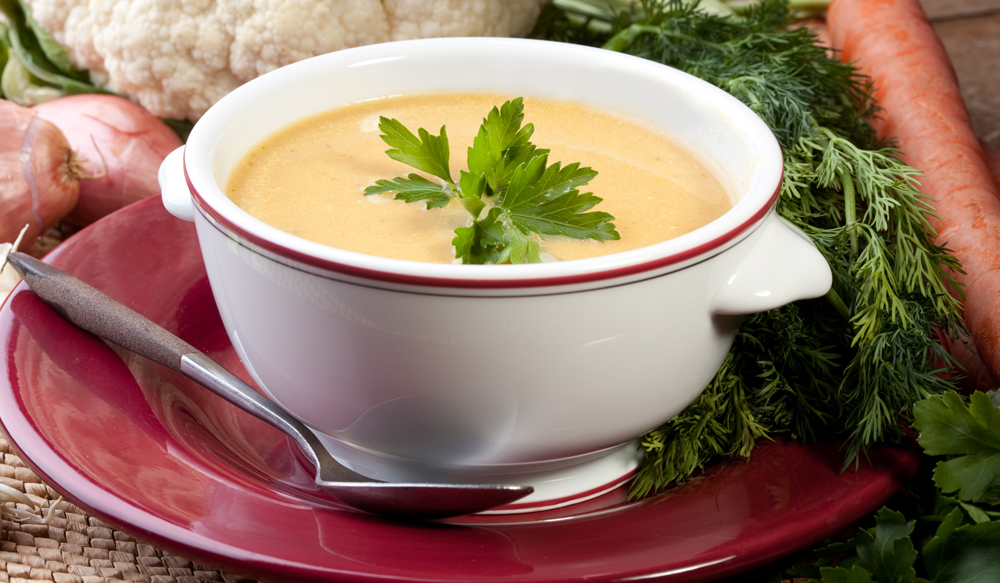 cauliflower carrot soup recipe photo
