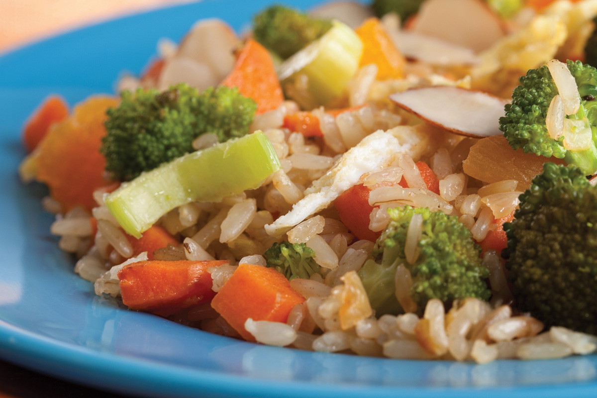 Stir-Fried Brown Rice and Vegetables