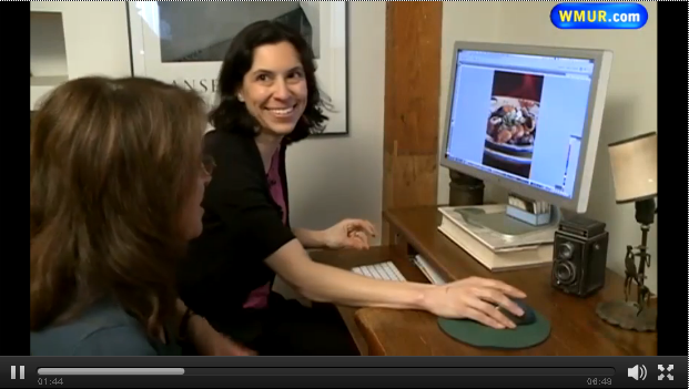 Screenshot of authors Gail Piazza and Laura Piazza on NH Chronicle
